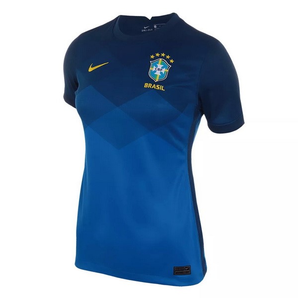 Maillot Football Brésil Exterieur Femme 2021 Bleu